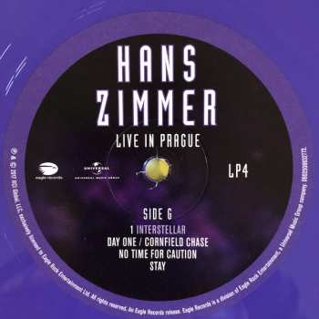 4LP Hans Zimmer: Live In Prague LTD | CLR 21439