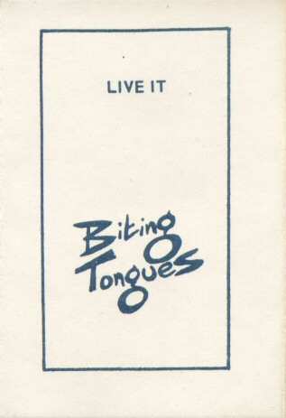 Album Biting Tongues: Live It