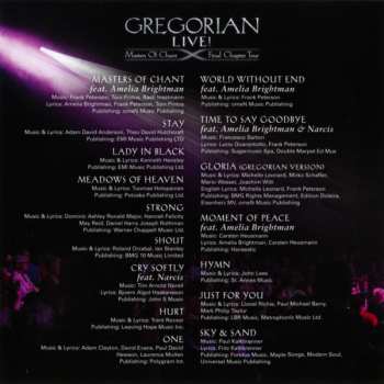 CD Gregorian: Live! Masters Of Chant X - Final Chapter Tour 102864