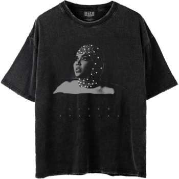 Merch Lizzo: Lizzo Unisex T-shirt: Special B&w Photo (wash Collection) (medium) M