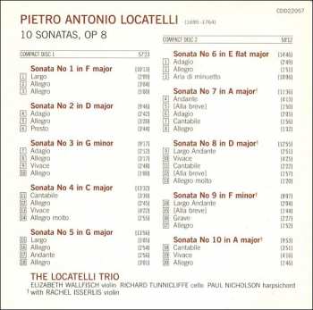 2CD Pietro Antonio Locatelli: 10 Sonatas, Op 8 434293