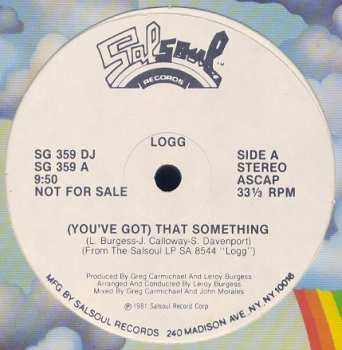 Album Logg: (You've Got) That Something / Dancing Into The Stars