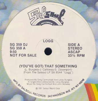 Logg: (You've Got) That Something / Dancing Into The Stars