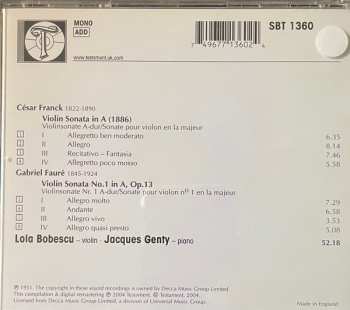 CD Lola Bobescu: Violin Sonatas 537799