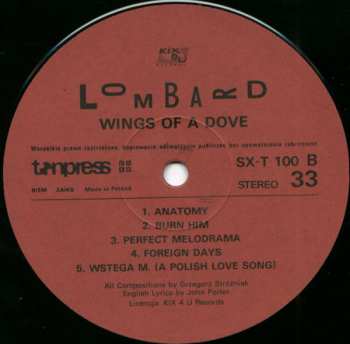 LP Lombard: Wings Of A Dove 42060