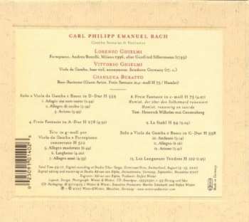 CD Lorenzo Ghielmi: Gamba Sonatas Et Fantasias 337456