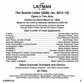 2CD Lori Laitman: The Scarlet Letter 115674