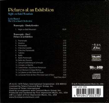 CD Lorin Maazel: Pictures At An Exhibition • Night On Bald Mountain PIC 285372