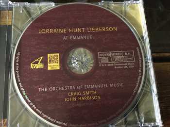 CD Lorraine Hunt Lieberson: LORRAINE AT EMMANUEL—CELEBRATING THE LIVES OF CRAIG SMITH AND LORRAINE HUNT LIEBERSON 195921