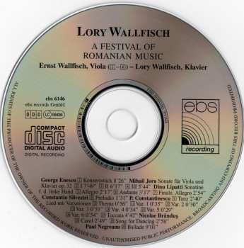 CD Lory Wallfisch: A Festival Of Romanian Music 352240