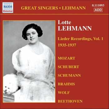 Album Lotte Lehmann: Lieder Recordings, Vol. 1 (1935-1937)