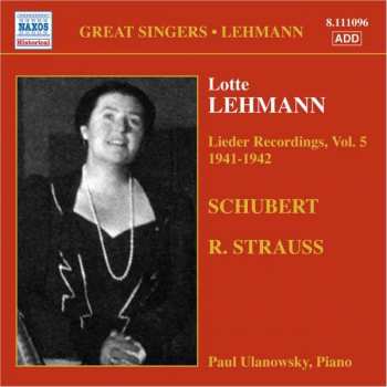 Album Lotte Lehmann: Lieder Recordings, Vol. 5 (1941-1942)