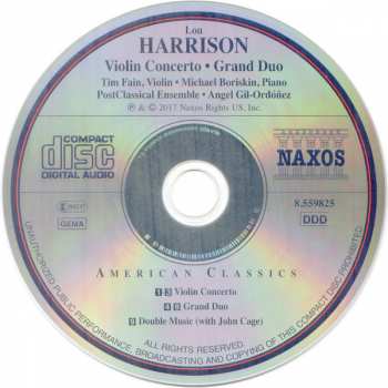 CD Lou Harrison: Violin Concerto • Grand Duo 320513