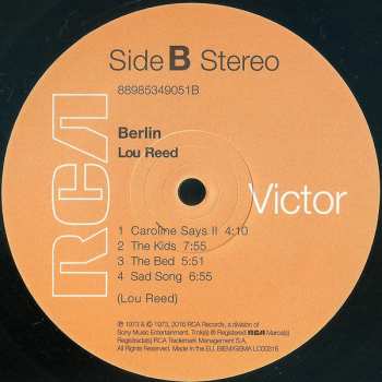 LP Lou Reed: Berlin 4065