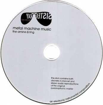 DVD Lou Reed: Metal Machine Music (The Amine β Ring) 296349