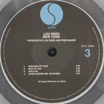 2LP Lou Reed: New York LTD | CLR 383848