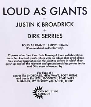 LP Loud As Giants: Empty Homes CLR 490661