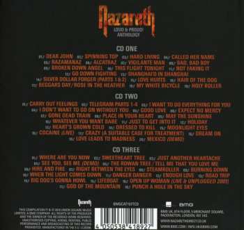 3CD Nazareth: Loud & Proud! (Anthology) DLX