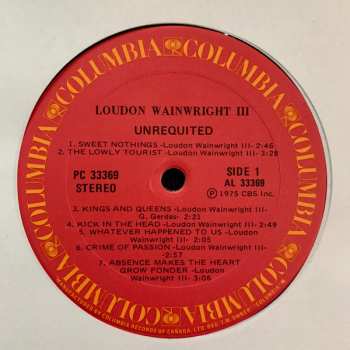 LP Loudon Wainwright III: Unrequited