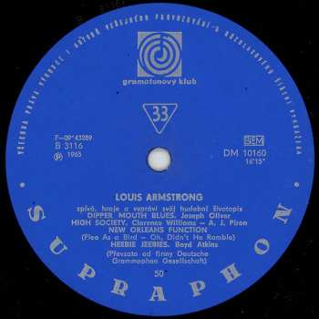 LP Louis Armstrong: Hraje A Zpívá Louis Armstrong 50217