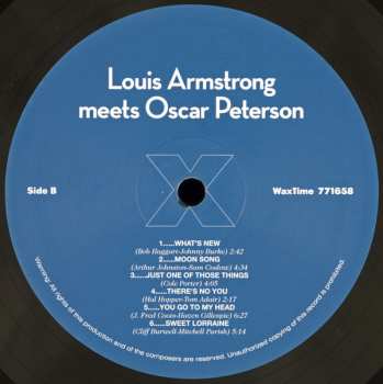 LP Louis Armstrong: Louis Armstrong Meets Oscar Peterson LTD 21970