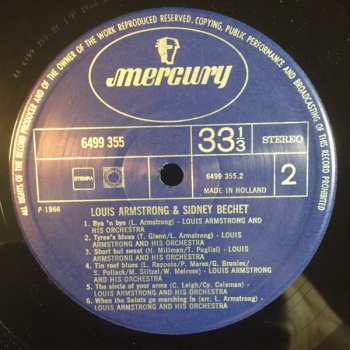 LP Louis Armstrong: Louis Armstrong / Sidney Bechet 360339