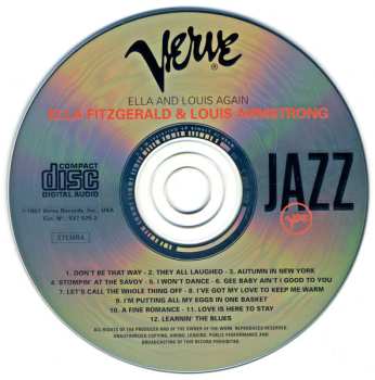 CD Louis Armstrong: Ella And Louis Again