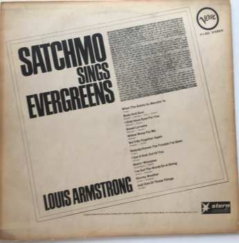 LP Louis Armstrong: Satchmo Sings Evergreens 386996