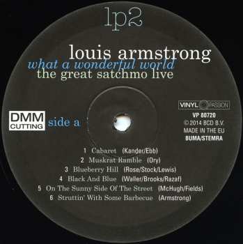 2LP Louis Armstrong: What A Wonderful World: The Great Satchmo Live 39973