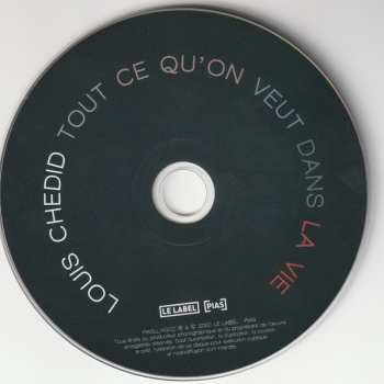 CD Louis Chedid: Tout Ce Qu'on Veut Dans La Vie DIGI 412992