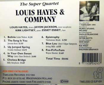 CD Louis Hayes: Super Quartet