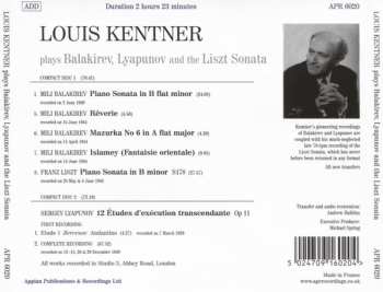 2CD Louis Kentner: Louis Kentner Plays Balakirev, Lyapunov And The Liszt Sonata 312046