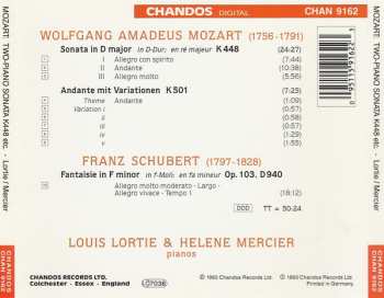 CD Louis Lortie: Mozart: Two Piano Sonata K448 & K501 / Schubert: Fantaisie in F Major Op.103, D940 342884