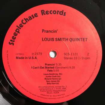 LP Louis Smith Quintet: Prancin' 66689