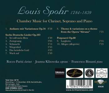 CD Louis Spohr: Chamber Music For Clarinet, Soprano And Piano 157031