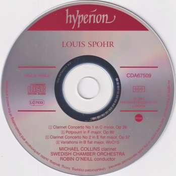 CD Louis Spohr: Clarinet Concertos Nos. 1 & 2 287158