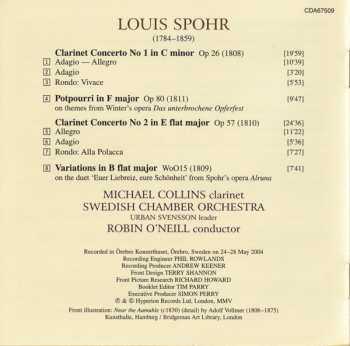 CD Louis Spohr: Clarinet Concertos Nos. 1 & 2 287158