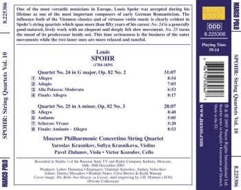 CD Louis Spohr: String Quartets (Complete) Vol. 10 472803