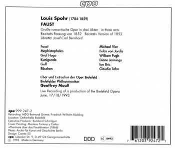 2CD Louis Spohr: Faust - Recitativ Version of 1852 119789