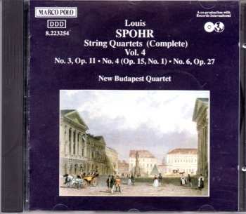 Louis Spohr: String Quartets (Complete) Vol. 4 - Nos. 3, 4 & 6