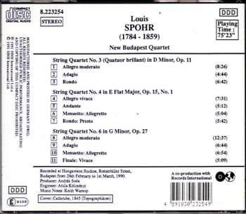 CD Louis Spohr: String Quartets (Complete) Vol. 4 - Nos. 3, 4 & 6 525640