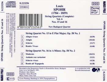 CD Louis Spohr: String Quartets (Complete) Vol. 6 466966