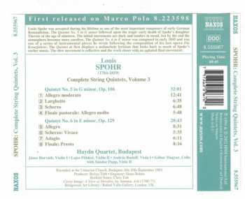 CD Louis Spohr: String Quartets Nos. 5 and 6 250157
