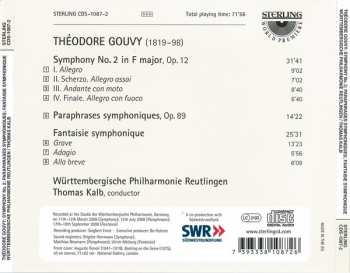 CD Louis Théodore Gouvy: Symphonie No 2 En Fa Majeur • Paraphrases Symphoniques • Fantaisie Symphonique 326315