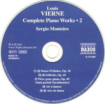 CD Louis Vierne: Complete Piano Works • 2 457388