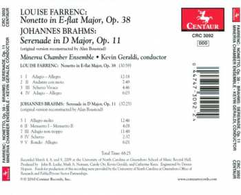 CD Louise Farrenc: Nonetto In E Flat Major, Op. 38 / Serenade In D Major, Op. 11 111284
