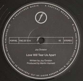 SP Joy Division: Love Will Tear Us Apart 22121