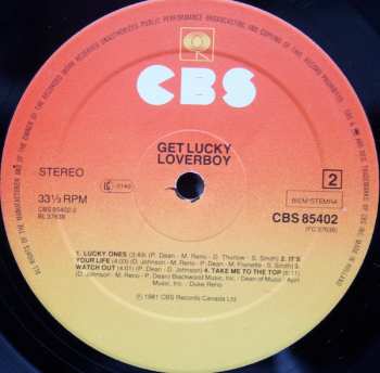 LP Loverboy: Get Lucky