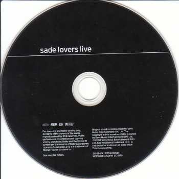 DVD Sade: Lovers Live 22169