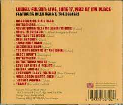 CD Lowell Fulson: Lowel Fulson Live At My Place 1983 With Billy Vera & The Beaters 272300